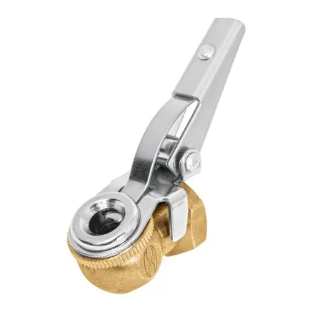  Cabeza Infladora de Llantas con Clip Hembra, Click para fijar valvula al Pivote, 1/4 NPT, BOCH 19026 Truper 9.067797 Cabeza Inf