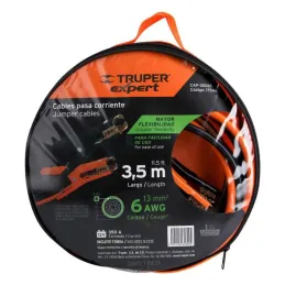 Cables pasa Corriente 6 AWG x3.5m Auto Bateria con Funda CAP-3506T 17544 Truper 41.525424 Cables pasa Corriente 6 AWG x3.5m Aut Cables pasa Corriente 6 AWG x3.5m Auto Bateria con Funda CAP-3506T 17544 Truper 41.525424 Cables pasa Corriente 6 AWG x3.5m Aut