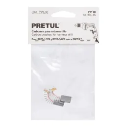  Carbones de Repuesto para RotoMartillo 26119 ROTO-1/2P6-2, Pretul 27118 4.322034 Carbon de Repuesto para Rotomartillo 26119 ROT