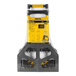  Carreta de Carga 100kg Plegable Ruedas TPR Mango Telescopico Aluminio Diablo, Pretul 24127 91.525424 Carreta de Carga Plegable 