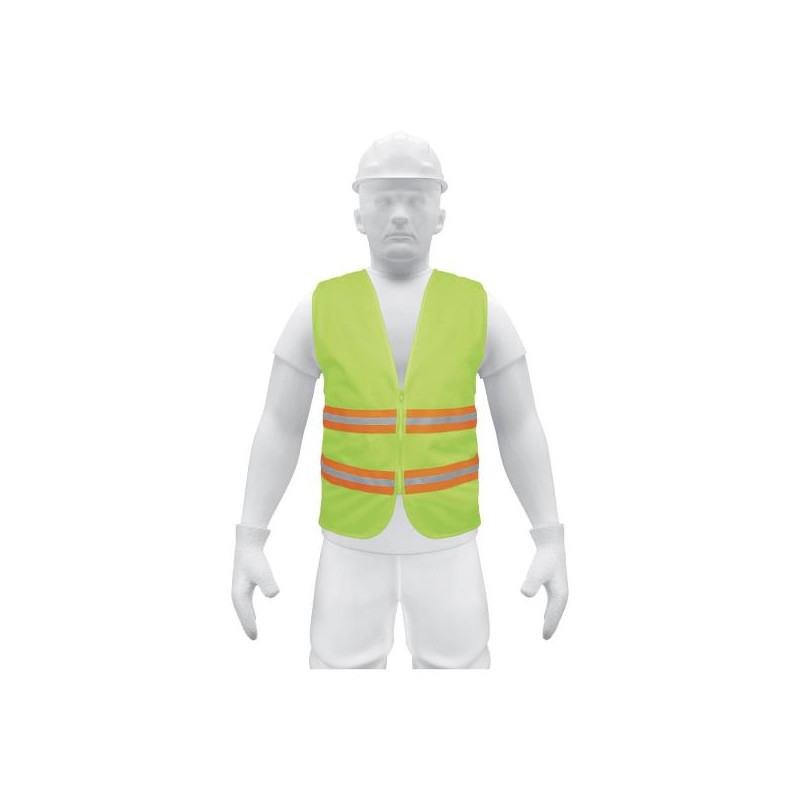 Chaleco de Seguridad Unitalla Verde Cintas Dobles 3/4" con cierre Alta Visibilidad, CHS-600V 13474 Truper 8.050847 Chaleco de S