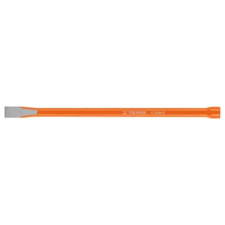  Cincel Plano 12" Cuña 5/8", Acero al cromo Vanadio, Cabeza grande, C-5/8X12 12136 Truper 8.644068 Cincel Corte Frío Plano 5/8" 