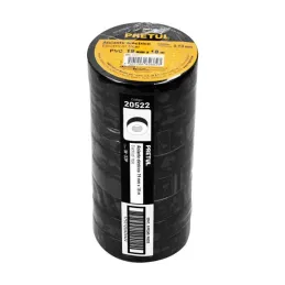  Cintas Aislantes 19mm x18m negro acrilico E0.13mm Flexible Pretul 20522 1.864407 Cinta Aislante Negro 19 mm x 18 m, Pretul 2052
