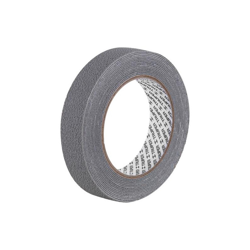 Cintas Antiderrapante 1" x5m Grises Entornos Humedos, Truper 101772 11.101695 Cinta Antiderrapante 1" (25mm) x 5M Gris para Are