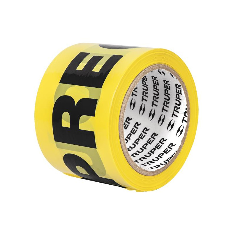  Cintas de Advertencia Precaucion 90m E0.04mm Truper 12578 6.694915 Rollo de Cinta de Seguridad Precaución 100 Metros, Truper 12