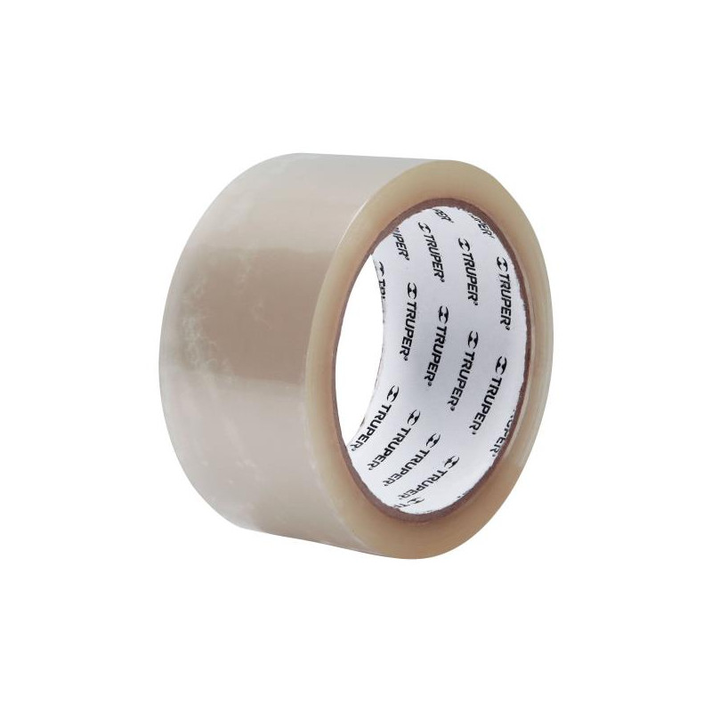  Cintas de Embalaje Transparente 48mm x50m Adhesivo acrilico E0.050mm Truper 12555 2.966102 Cinta de Embalaje Transparente 2" (4