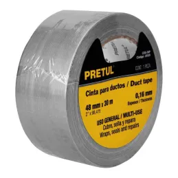  Cintas Ducte Tape 48mm x30m Resistente a Temperaturas Pretul 20529 7.288136 Cinta Adhesiva Duct Tape 48mm x 30M, Pretul 20529

