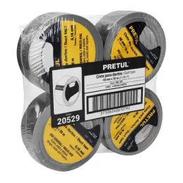  Cintas Ducte Tape 48mm x30m Resistente a Temperaturas Pretul 20529 7.288136 Cinta Adhesiva Duct Tape 48mm x 30M, Pretul 20529


