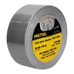  Cintas Ducte Tape 48mm x50m Resistente a Temperaturas Pretul 20530 11.694915 Cinta Adhesiva Duct Tape 48mm x 50M, Pretul 20530
