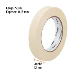  Cintas Masking Tape 12mm x50m Alta Resistencia Truper 12589 2.20339 Cintas Masking Tape 1/2" (12mm) x50M, Truper 12589

Adhesiv