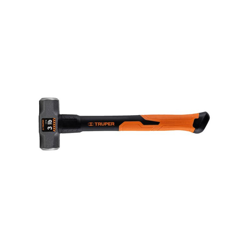  Combas 3lb Octagonales Mango14" Fibra de Vidrio, Cara Maquinada, MD-3F 19883 Truper 21.186441 Combas 3lb Octagonales Mango14" F