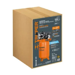  Compresoras de Aire de 4HP 120 Litros Vertical, Uso Ininterrumpido Arranque Automatico, Truper COMP-120LVC 102131 1633.050847 C