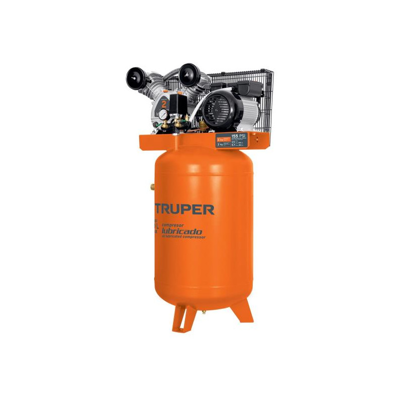  Compresoras de Aire de 4HP 120 Litros Vertical, Uso Ininterrumpido Arranque Automatico, Truper COMP-120LVC 102131 1633.050847 C