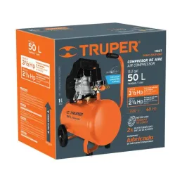  Compresoras de Aire de 3.5 HP 50L, Arranque Automatico, COMP-50LT-260 11837 Truper 572.881356 Compresora Lubricada de Aire 50 L