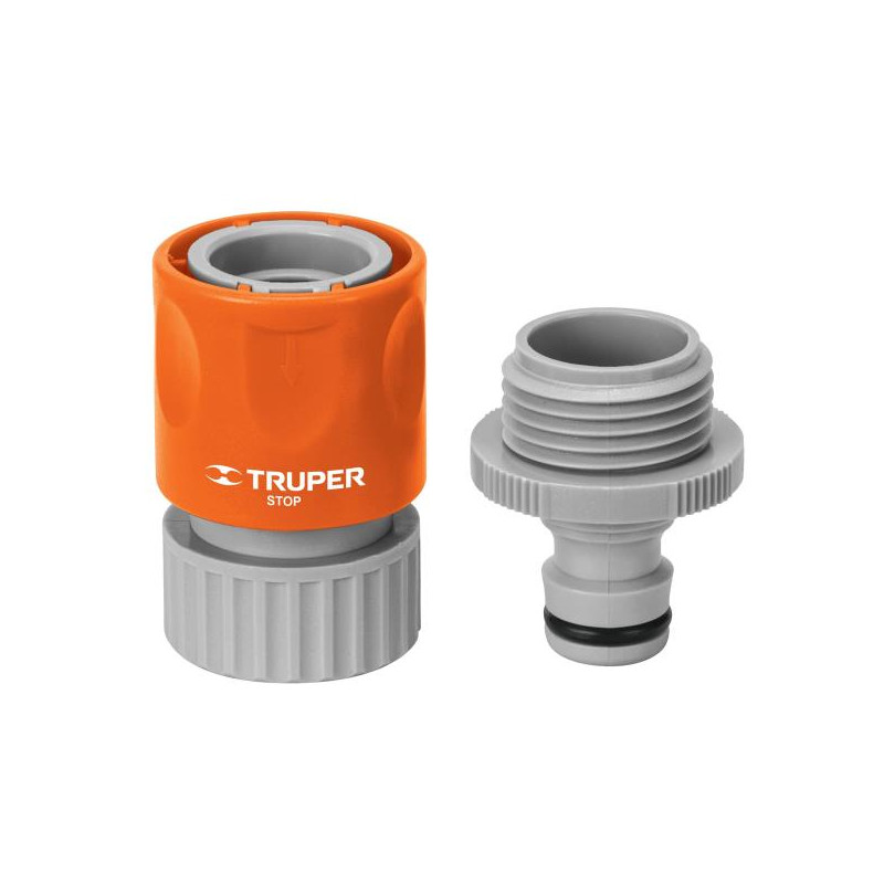  Conector Sistema Click de Conexion Rapida RHembra 3/4" Automatica Truper 12722 4.491525 Conector Sistema Click de Conexion Rapi