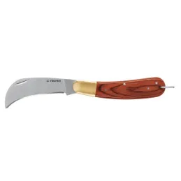  Navaja Abatible Universal 8", acero inoxidable, Mango de Madera, NEL-8 18539 Truper 24.576271 Cuchillo Retractil Abatible para 