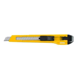  Cutter 5" 9mm Plastico Navaja de Acero, CUT-5PB 22403 Pretul 1.016949 Cutter 5" (9mm) Plastico, Pretul 22403

Navaja en acero
 