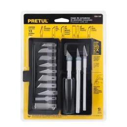  Juego de 13 Cuchillas Hobby SK5 MangoMetalicos con estuche Organizador, Pretul EXA-13P 22409 11.186441 Juego de exactos Hobby 1