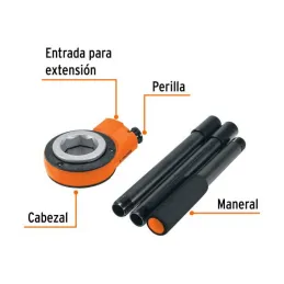  Cabezal para dado de Tarraja 1/2" 3/4" 1" 1-1/4", 1-1/2" Y 2", CA-851 13087 Truper 112.711864 Cabezal para Dados de Tarraja 1/2