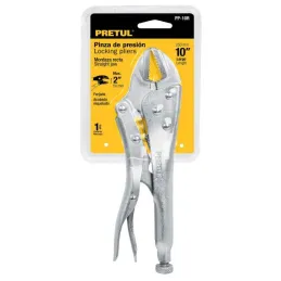  Alicates de Presion 10" Recta Acarbono Pretul 22702 12.79661 Alicate de Presión Recto 10", Pretul 22702

Mordazas de acero al c