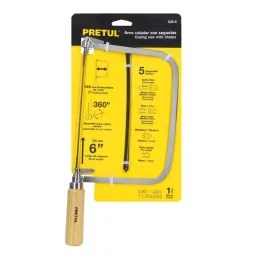  Arco de Sierra Arco Calador 6", Incluye 5 sierras, Varios Usos, ACA-6 20000 Pretul 18.644068 Arco de Sierra Calador 6", Incluye