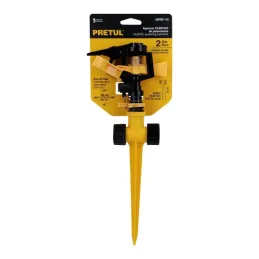  Aspersor Plastico 2 vias Entrada 3/4", Estaca 19.5cm, Alcance 8m, Area 360, 50 PSI, ASPRO-11X 20060 Pretul 7.627119 Aspersor Pl