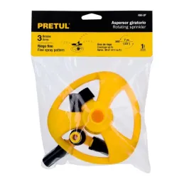  Aspersor Plastico 3 Brazos de ABS chorro fino 3/4", Alcance 3.5m, 50 PSI, Area 360, REG-2P 20069 Pretul 6.610169 Aspersor Plast