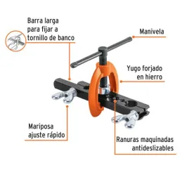  Avellanador Profesional de 3/16" a 5/8", Avellanados a 45 Grados, 7 Medidas, JAV-7 12868 Truper 44.067797 Avellanador Profesion