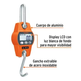  Balanzas Electonica 300kg Colgante 2Medidas 3AA Industrial Domestico, Truper 100788 145.762712 Balanza Electronica 300kg Colgan