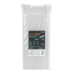  Barra de Silicona 1/2 30cm, 1kg Glue Sticks, Truper 100080 27.966102 Barra de Silicona 1/2" x 30cm, Bolsa de 1kg , Truper 10008