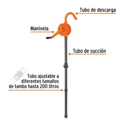  Bombas Extractora de acidos y solventes con Manivela, Tubo 1 1/4" Longitud 102 cm, BOMEX-28 16856 Truper 352.542373 Bomba Extra