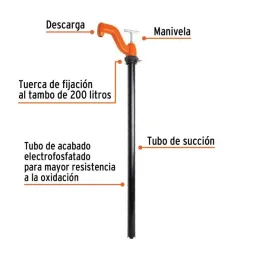  Bombas Extractora de Solventes con manija tipo T, Tubo 1 1/2" Longitud 86 cm, BOMEX-35 16853 Truper 68.644068 Bomba Extractora 