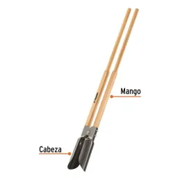  Cavador Atlas, Mango Redondo 45", en acero templado, Para Jardineria y Uso Agricola, CA-36 11973 Truper 55.084746 Cavador Mango