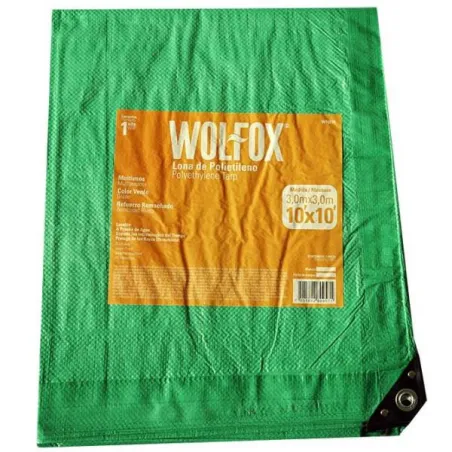  Lona 10x10" Rafia Polietileno Multiproposito Verde Wolfox WF9279 15.762712 Lona 10" x 10" Rafia Polietileno Multiproposito Verd