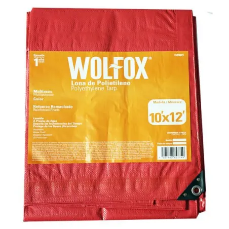  Lona 10x12" Rafia Polietileno Multiproposito Rojo Wolfox WF0021 16.355932 Lona 10" x 12" Rafia Polietileno Multiproposito Rojo 