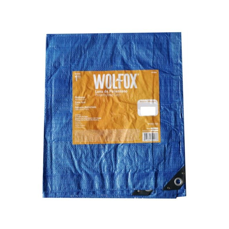  Lona 10x12" Rafia Polietileno Multiproposito Azul Wolfox WF6012 16.949153 Lona 10" x 12" Rafia Polietileno Multiproposito Azul 