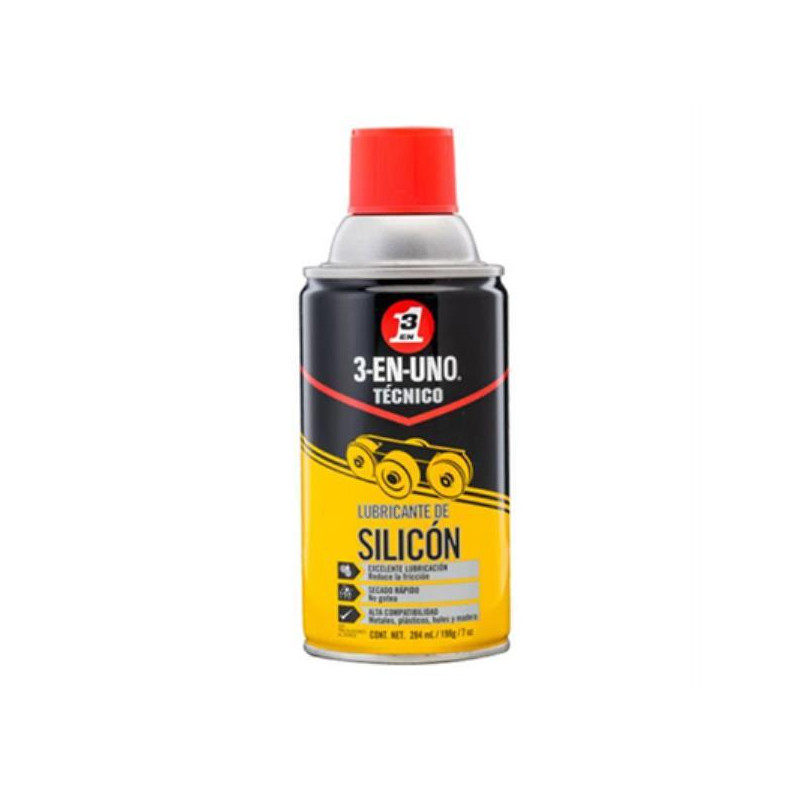  Lubricante Silicon 7oz 3en1 Tecnico 31LS7 13.559322 Lubricante Silicon 7oz 3en1 Tecnico 31LS7

Aceite 3 en 1
Lubrica. Limpia y 