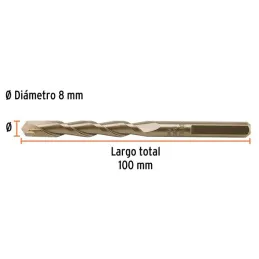  Brocas Concreto 8mm x100mm ZP3 Ctungsteno Truper 102345 2.118644 Brocas Concreto 8mm x 100mm ZP3 Ctungsteno Truper 102345

Cuer