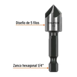  Brocas Avellanadores para Metal 1/2" x50mm Z1/4 Trupe 102380 7.542373 Brocas Avellanadores para Metal 1/2" x 50mm Z1/4 Trupe 10