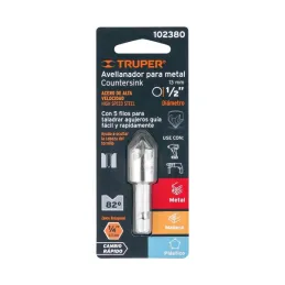  Brocas Avellanadores para Metal 1/2" x50mm Z1/4 Trupe 102380 7.542373 Brocas Avellanadores para Metal 1/2" x 50mm Z1/4 Trupe 10