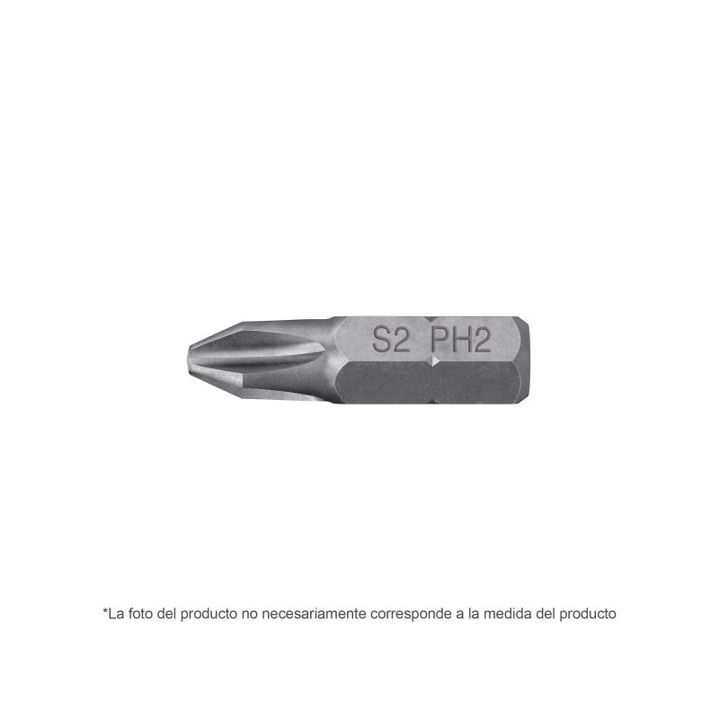  Puntas Phillips #1 x50mm PH1 estuches con 15 piezas, Truper 100194 10.254237 Puntas Phillips N1 x50mm PH1 estuches con 15 pieza