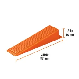  Bolsa con 100 cuñas para nivelación de azulejos Porcelanatos Niveladores Truper 100518 11.101695 Bolsa con 100 cuñas para nivel