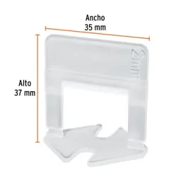  Bolsa con 100 anclas rectas para nivelación de azulejos Porcelanatos Niveladores Truper 100517 7.881356 Bolsa con 100 anclas re