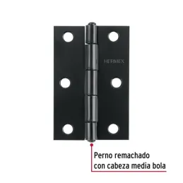  Bisagras Rectangular 3" x2" Acero Negro CMbola 1.4mm Hermex 45636 1.694915 Bisagras Rectangular 3" x 2" Acero Negro CMbola 1.4m