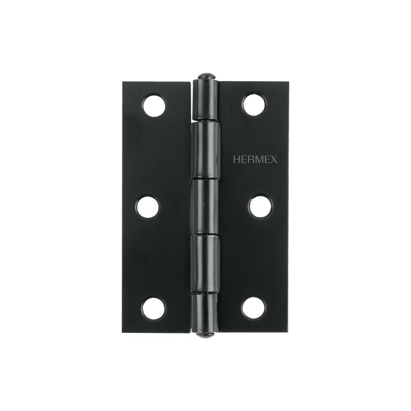  Bisagras Rectangular 3" x2" Acero Negro CMbola 1.4mm Hermex 45636 1.694915 Bisagras Rectangular 3" x 2" Acero Negro CMbola 1.4m