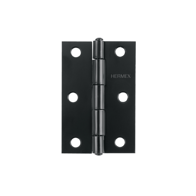  Bisagras Rectangular 2-1/2" x1-9/16" Acero Negro CMbola 1.3mm Hermex 45635 1.271186 Bisagras Rectangular 2-1/2" x 1-9/16" Acero