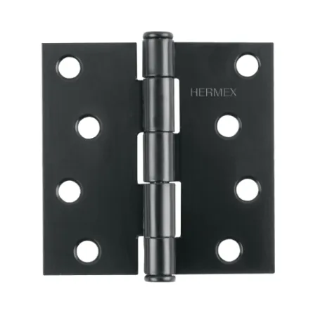  Bisagras cuadrada 4" Acero Negro Mate Capuchina CPlana 2.5mm Hermex 46709 4.745763 Bisagras cuadrada 4" Acero Negro Mate Capuch