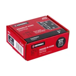  Bisagras cuadrada 3" Acero Negro Mate Capuchina CPlana 2mm Hermex 46918 2.711864 Bisagras cuadrada 3" Acero Negro Mate Capuchin