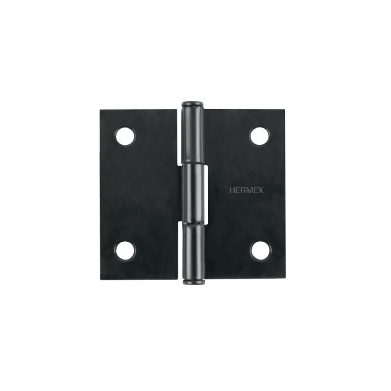  Bisagras cuadrada 2" Acero Negro Mate Capuchina CPlana 1.5mm Hermex 46706 2.118644 Bisagras cuadrada 2" Acero Negro Mate Capuch