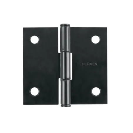 Bisagras cuadrada 2" Acero Negro Mate Capuchina CPlana 1.5mm Hermex 46706 2.118644 Bisagras cuadrada 2" Acero Negro Mate Capuch